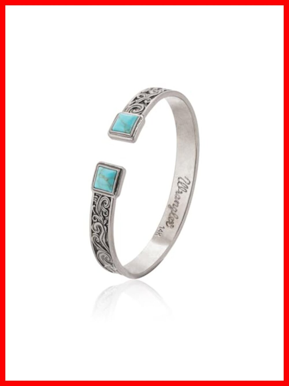 Montana West Turquoise Copper Cuff Bracelet Western Carved